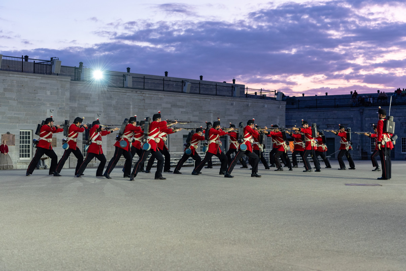 Illustration for article titled Selected Pictures from the Fort Henry Sunset Ceremony 2019 Finale